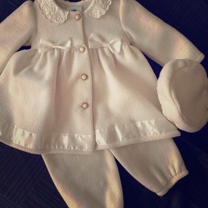 Little Princess 3pc. Elegant Warm Fleece Set 18M